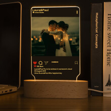 Photo Frame With 3D Lamp Photo Frame With Light Living Room decoration For Wedding Anniversary Birthday
