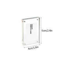 Acrylic Photo Picture Frame Display Board Double Sided Photocard Holder Transparent Poster Display Stand Desktop Home Decor