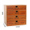 Living And Home Rustic 4-Drawer Wooden Organizer Box 6