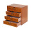 Living And Home Rustic 4-Drawer Wooden Organizer Box 4