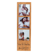 Personalized Wooden Photo Printed Basswood Customize Couples Picture Frames Home Wall Decor Unique Anniversary Romantic