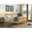 Comfy Living (Caramel, With Kerri Mattress) 4ft6 Solid Wooden Bedframe in Caramel or White 1