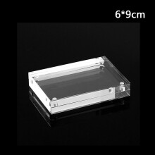 Acrylic Photo Frame Magnetic Picture Photo Poster Display Frame Table Sign Tag Freestanding Clear Label Paper Promotion