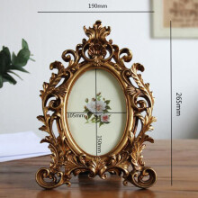Baroque Style Crown Decor Creative Resin Picture Desktop Frame Photo Frame Gift for DIY Display