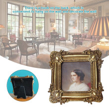 Office Ornament Picture Frame Craft Living Room Bedroom Hanging Hook Square Photo Gift European Vintage Wall Desktop Home Decor