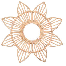 33x33cm Studio Frame Vintage Eye Decoration Rattan Crafts Flower Frame Creative Photo Wall Hanging Vine Mirror Frame Decoration
