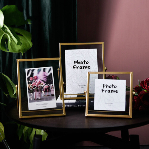 Nordic metal frame, Square European creative table, iron bracket table photo frame picture frames 1