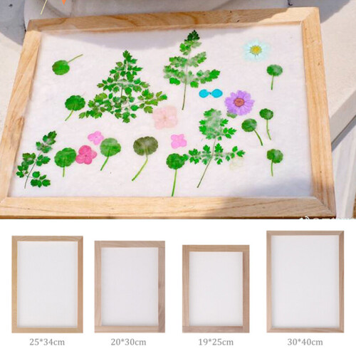 Multi-size Paper Making Mould Frame DIY Papermaking Paper Making Screen Embroidery Handcraft Mesh Mold 1
