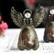 Modern Style Angel Hollow Shaped Photo Frame Vintage Golden Silver Home Decoration Photo Frame Desktop Ornaments