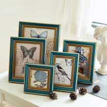 Retro Photo Frame Vintage Photo Frames for Picture Square 4/6/7/10 Inch Creative Picture Frame Combination WF