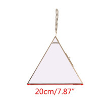Triangle Floating Hanging Photo Frame Metal Glass Portrait Picture Plant Specimen Display Holder Home Decor Wholesales