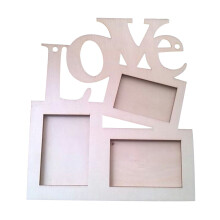 1PC Hollow Wedding Photo Frame Love Photo Frame Wooden Photo Frame for Wall Decoration Table Home