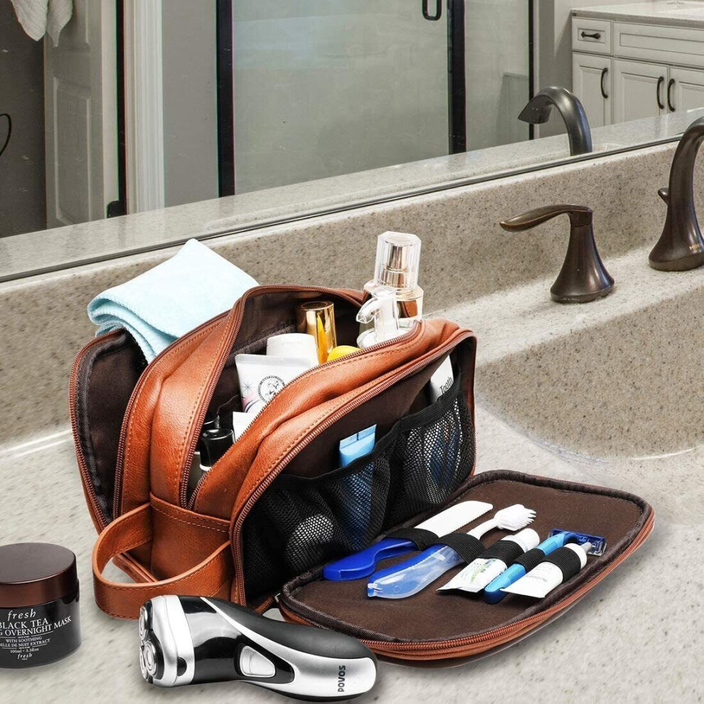 portable-leather-storage-bag-travel-cosmetic-toiletry-bag-waterproof