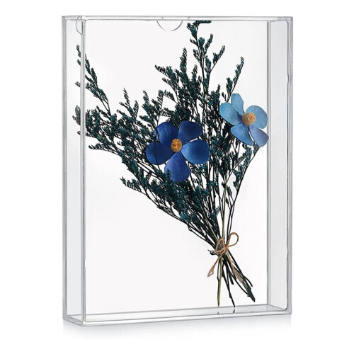 Shadow Box Frame Acrylic Photo Frame DIY Desktop Display Box All Transparent Storage Box 2