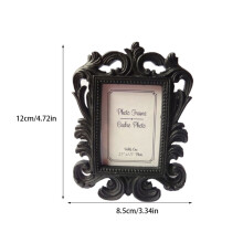 Retro Flower Photo Frame Floral Wedding Party Home Decor Desktop Picture Frame for Family Decoration