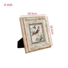Retro Photo Frame Vintage Photo Frames for Picture Square 4/6/7/10 Inch Creative Picture Frame Combination Quadros Decorativos