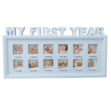 Creative DIY 0-12 Month MY FIRST YEAR Pictures Display Plastic Photo Frame Infants Kids Growing Memory Souvenirs Gift
