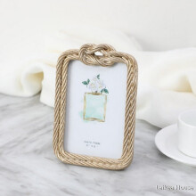 European Photo Frame In Resin Hemp Rope Retro Rectangular Round Wedding Photo Frame Decorations Pictures Frame 6/4 Inch office