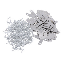 100 Piece Metal Corner Brace Plate Right Angle Flat Bracket for Photo Frame Picture Frame