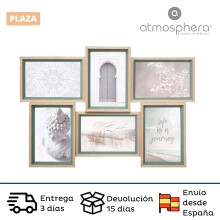Atmospheric photo frame beige collage with capacity for 6 photos