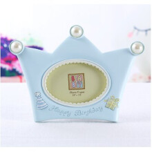 Crown Shaped Photo Frame Pink Baby Picture Frame Photo Backdrops Boy Girl Birthday Gift Decoration