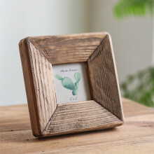 Wooden Photo Frame Home Living Room Bedroom Decoration Picture Frame American Desktop Ornaments Craft Square Photo Display Frame