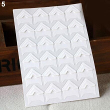 120Pcs Self-Adhesive DIY Retro Photo Frame Corner Sticker Craft Scrapbook Album Decor Frame