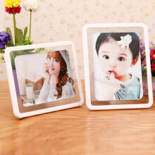 Transparent Rectangle Photo Frame Horizontal Vertical Table Decoration Plastic Picture Frame Desktop Crafts Kids Birthday