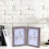 4x6 Inch Wooden Picture Frame Double Rectangular Photo Frame (Light Grey) 3