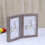 4x6 Inch Wooden Picture Frame Double Rectangular Photo Frame (Light Grey) 4