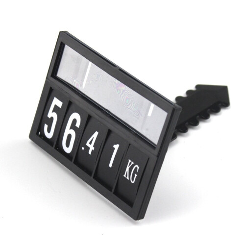 Number Flip Display Manual Digital Tag Shops Plastic Sign Board