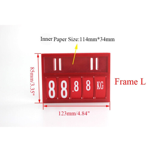Number Flip Display Manual Digital Tag Shops Plastic Sign Board 1
