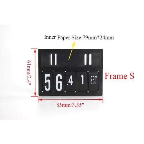 Number Flip Display Manual Digital Tag Shops Plastic Sign Board 2