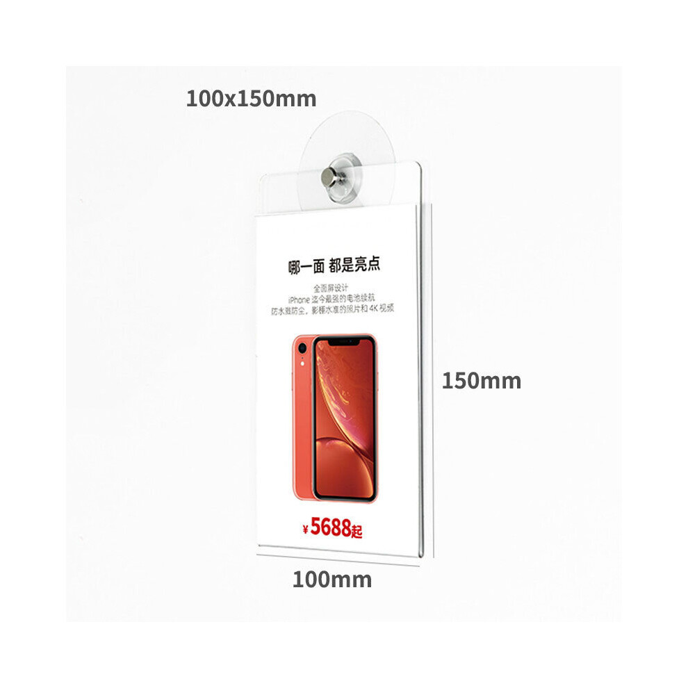 8x12cm 10x15cm Transparent Acrylic Pmma Plexiglass Label Frame With Hanging Hole Sticky Disc-image-OPC-PCFVGRH-NEW