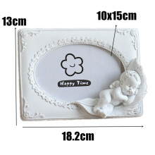 6 Inch Sleeping Angel Resin Photo Frame Creative Picture Album Set Table Painted Home Decoration Accessories Ornaments