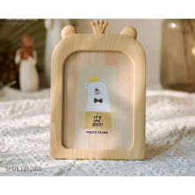 Vintage Photo Frame Home Decor Retro Wooden Children Cartoon Recommendation Pictures Frames Gift Baby Room Decor