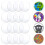 16Pcs 5/7.5/10/15cm Clear Acrylic Sheets 0.08inch Thick Plastic Disc Round Panel 1