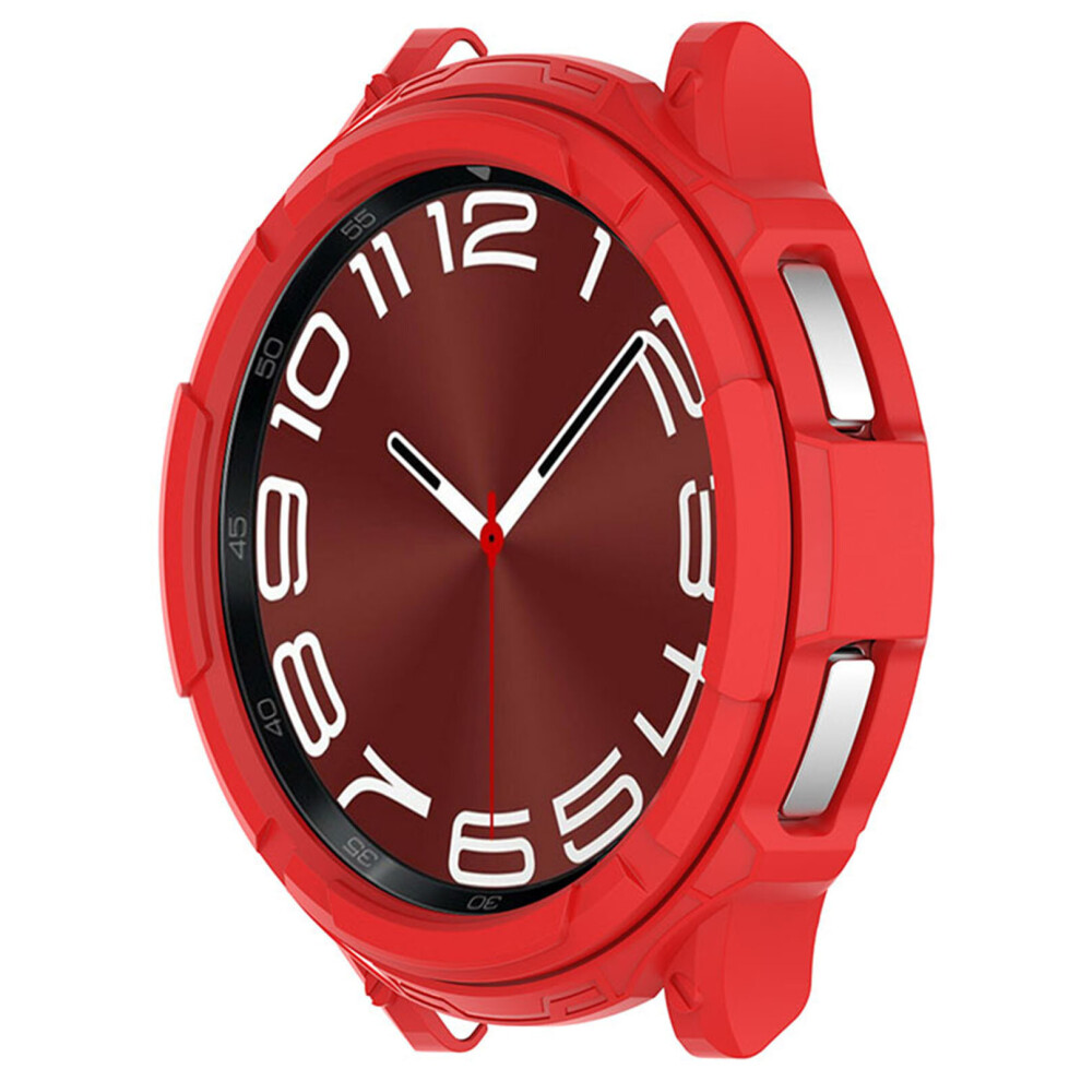 (, 43Mm) Protective Watch Case+ Watch Bezel For Samsung Galaxy Watch6 Classic Red 713929768875