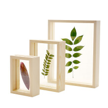 Double Sided Resin Photo Frame DIY Plant Specimens Solid Wood Frame Wedding Room Desktop Decoration Picture Frames Ornament