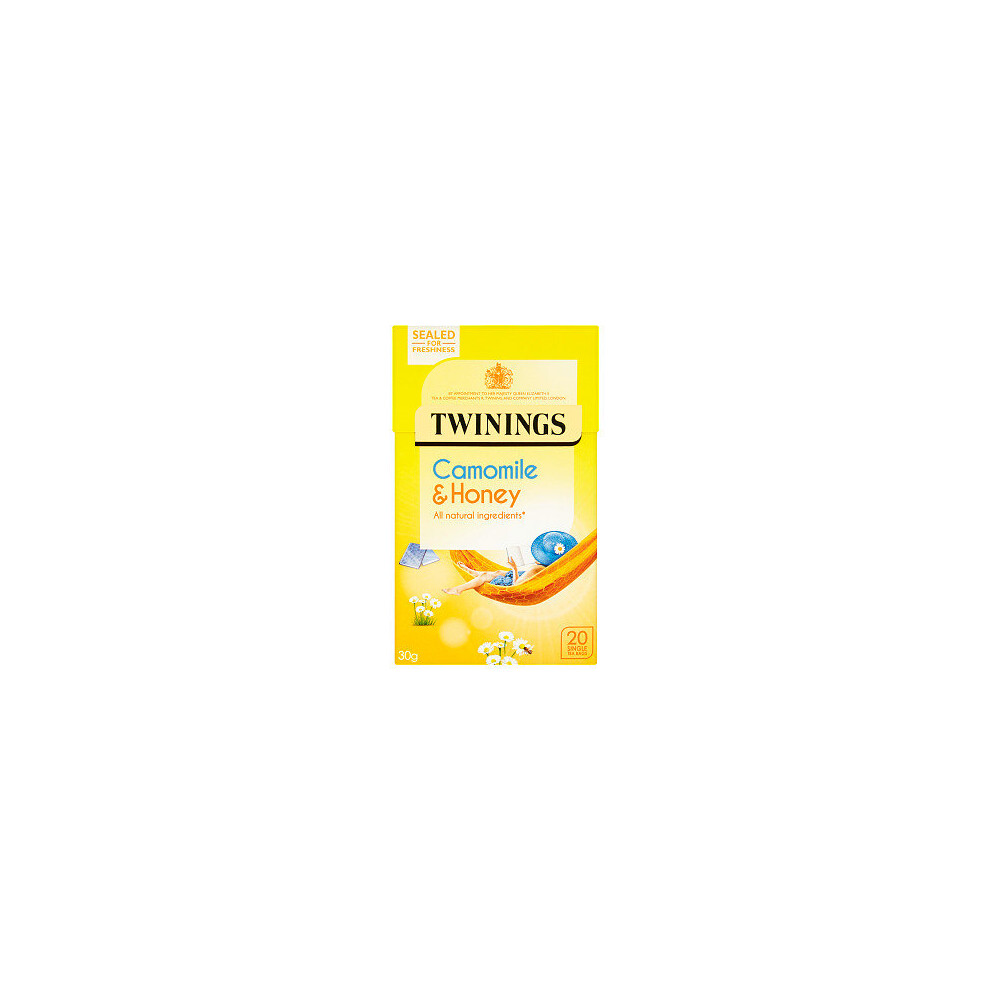 Twinings Camomile & Honey 20 Single Tea Bags 30G ( Pack Of 4 )