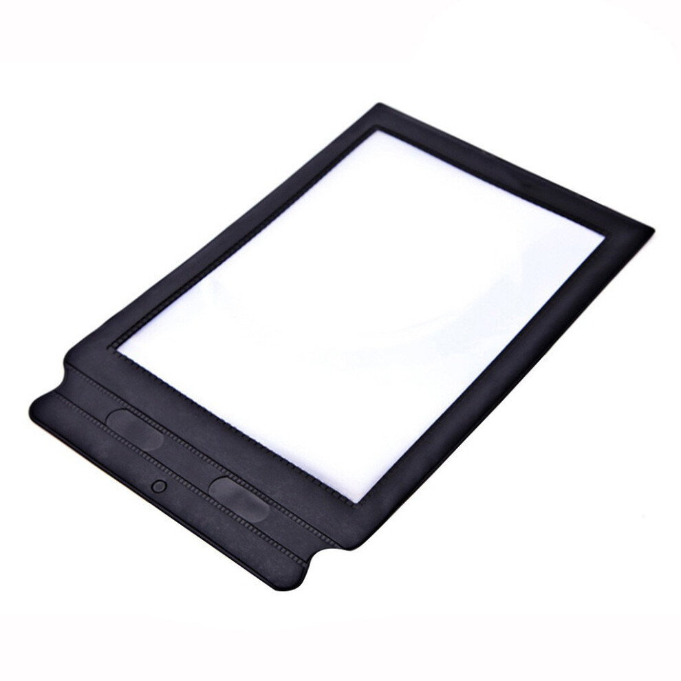 A4 Full Page Large Magnifier Page Glass Reading Aid Lens Magnifying Glass Lens Book Page Magnification X3 Suitable For Elderly