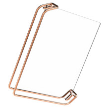 Clear Display Stand Durable Transparent Double-sided Photo Frame Metal Photo Frame for Gift Pictures Photos