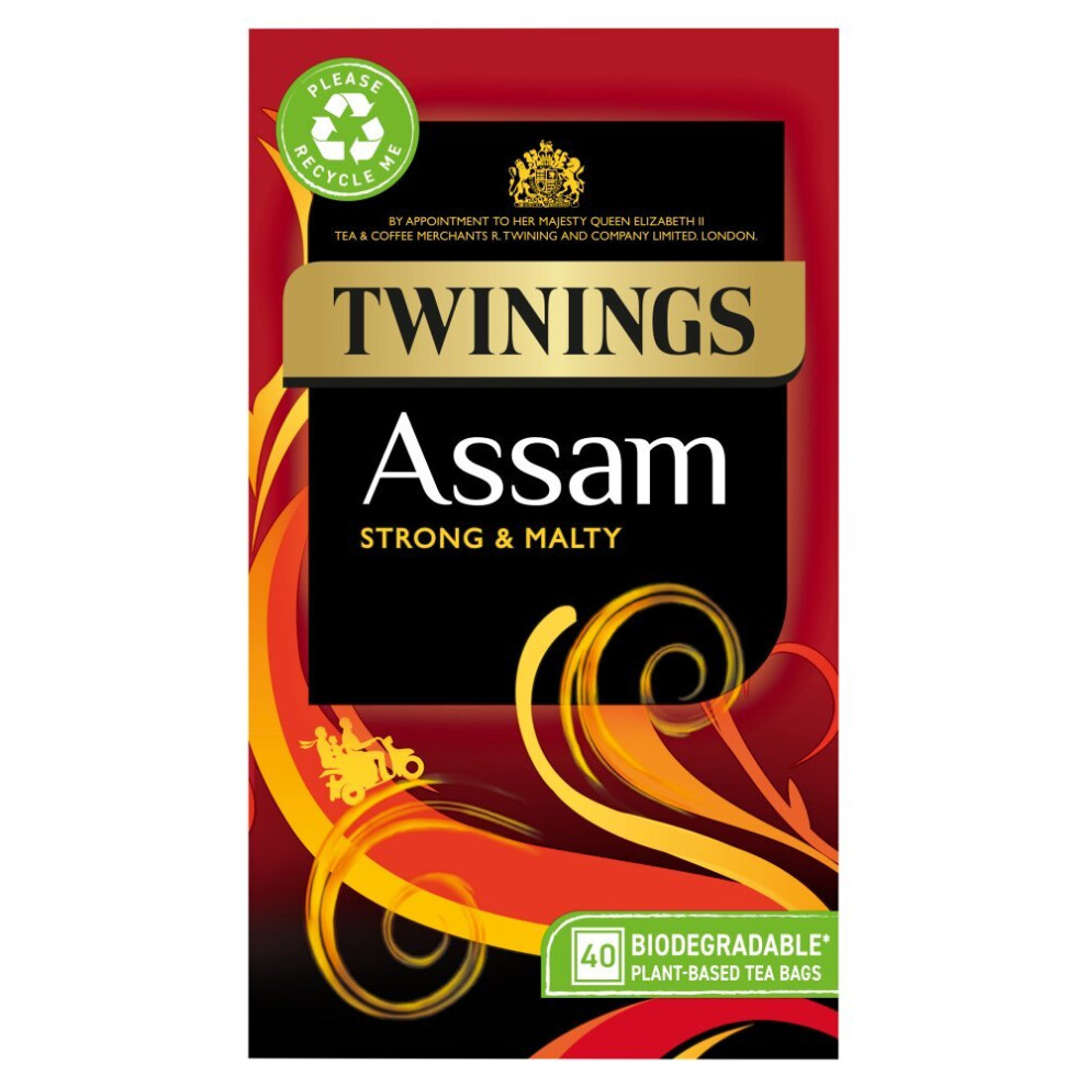 Twinings Assam 40 Tea Bags 100g ( Pack of 4 )