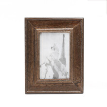 Vintage Retro Wood Photo Frame Picture Frame With Stand Home Office Table Decor 4x6 Inch