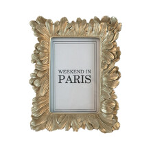Photo frame American leaves 6 inch golden photo frame family home decoration picture desktop photo frame to