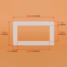 White/Black Photo Mats Rectangle Square Circle 2 Openings 12 inch Paper Mounts Textured Surface Frames Passe-Partouts 12PCS/Lot