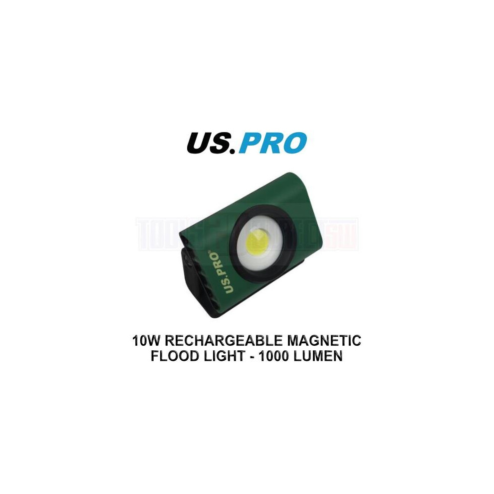 US PRO Tools 10w Rechargeable Magnetic Flood Light - 1000 Lumen 5476