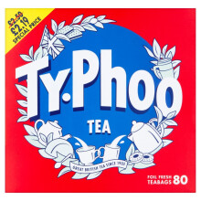Typhoo Tea 80 Foil Fresh Teabags 232g ( pack of 6 )