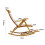 Living And Home Bamboo Rocking Chair Foldable Recliner 7