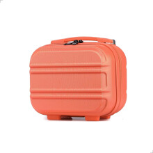 (12 inch ) Coral Pink Fashion Luggage ABS Hard Shell Trolley Travel Case with TSA Lock